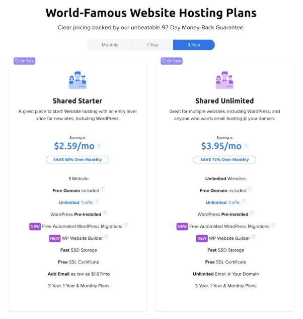 Dreamhost plans